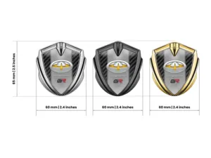 Toyota Emblem Metal Badge Luxury Style Alloy Metal